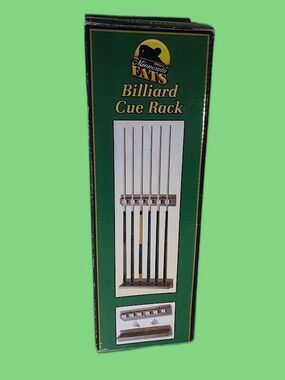 Minnesota FATS - 6 Cue 2-Piece Wall Mounted Billiard Pool Cue Stick Rack